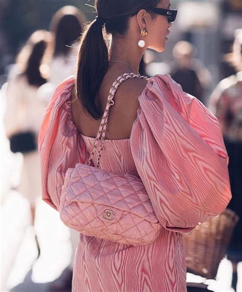 chanel warm pink|pink Chanel outfit.